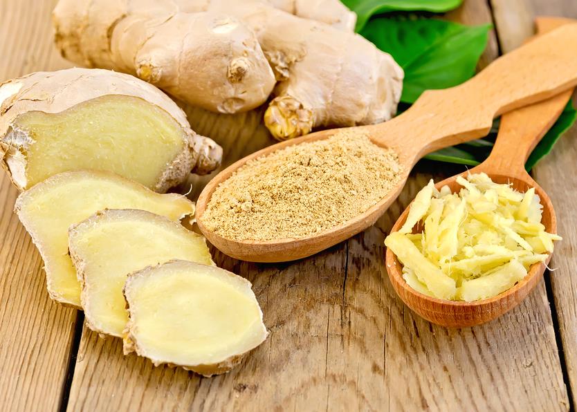 Fresh Ginger cut open